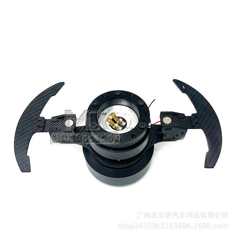 新品平款中凹竞技方向盘换挡拨片通用汽车改装快拆方向盘碳纤拨片
