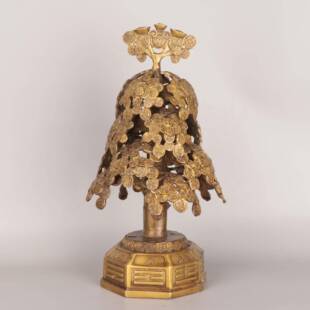 杨铜记 铜金钱树 摇钱树家居 办公室金属工艺品摆件