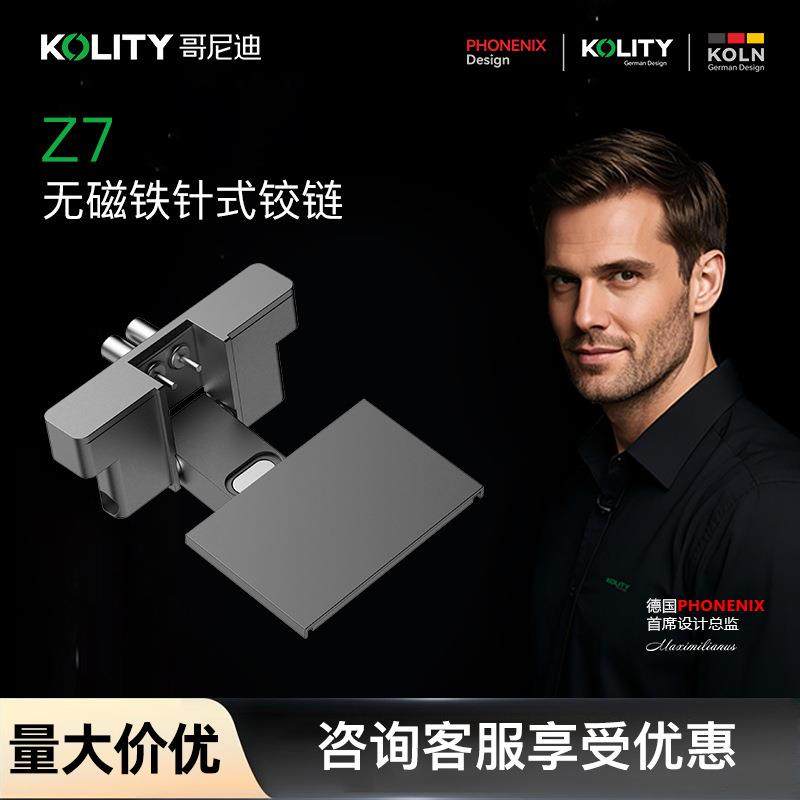 哥尼迪Z7铝框玻璃门免处理针式铰链高品质工厂直销Temu/SHE