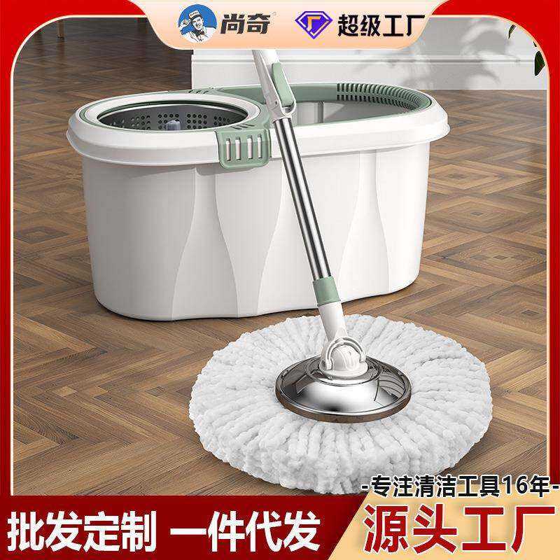 新款旋转拖把家用酒店免手洗拖布地拖拖把一拖净省力旋转式墩布桶