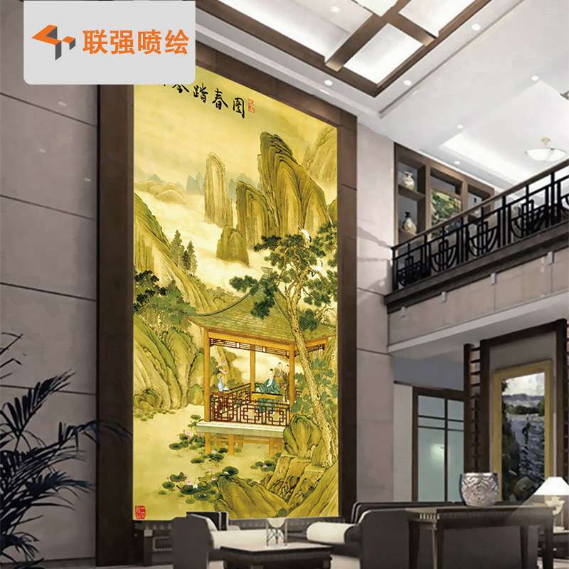 深圳厂家 防水化纤油画布 墙面装饰画 防水防晒不变色油画布