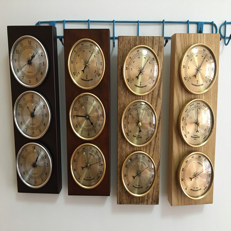 轻奢工艺礼品温度计湿度计气压计时间钟表