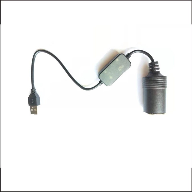 汽车车载usb转点烟器母座转usb座母坐头插口接头插头电源线转接口