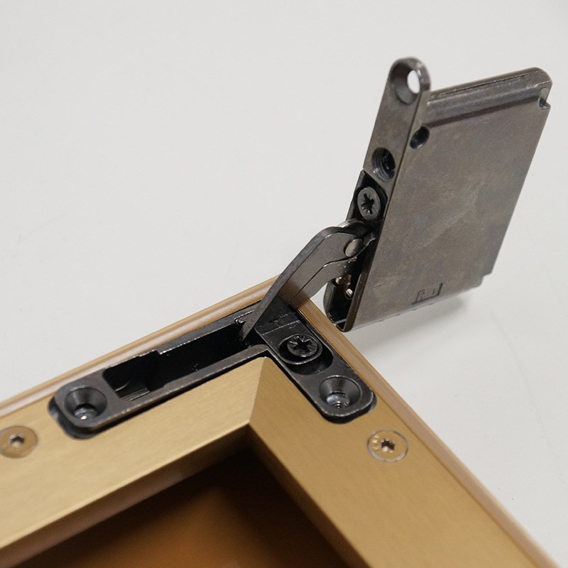 天地铰炼上下铝框门 隐藏式柜门玻璃铝框门重型门T铰缓冲天地合页