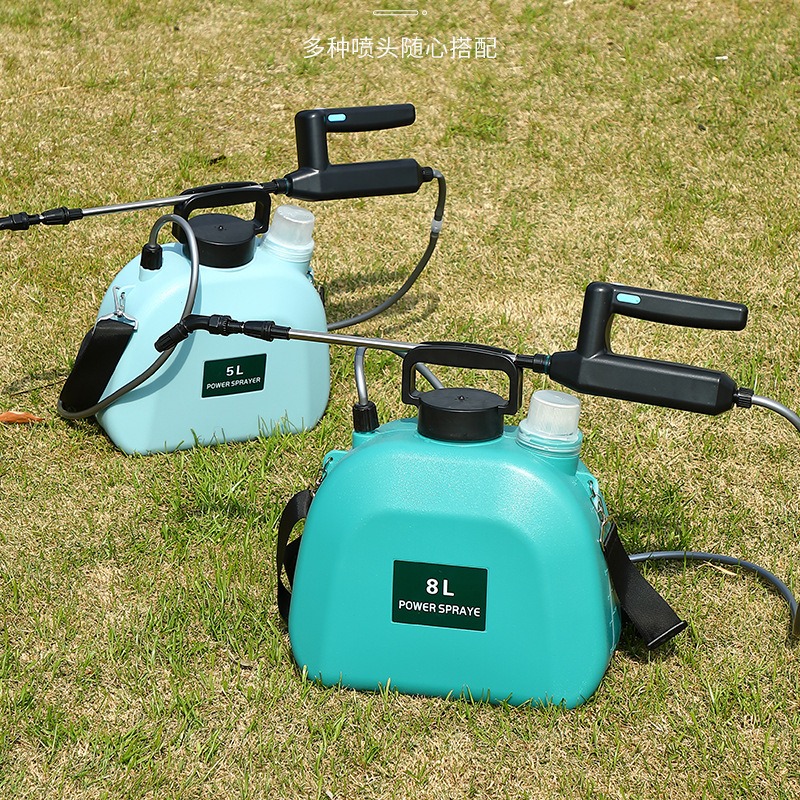 家用新型电动喷壶背负式喷雾器充电自动雾化喷头浇水壶小型浇花5L