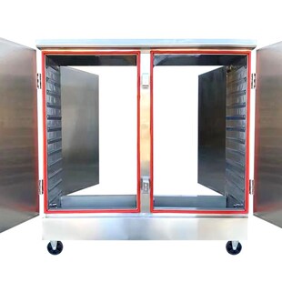 养殖场用蒸饭柜蒸汽式饭菜传递柜前后门蒸柜养猪场高温消毒蒸箱