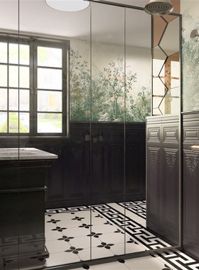 法式复古风护墙板瓷砖3001200卫生间浴室墙砖餐厅咖啡店墙裙