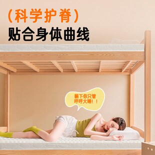 学生宿舍专用凉席床垫90x190cm单人天然椰棕偏硬护脊乳胶儿童折叠
