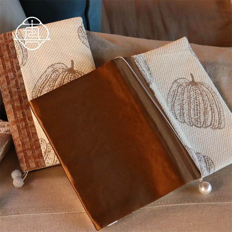 真我 珍珠南瓜 原创拼布复古手工手账手帐本布书衣日记A5A6记事