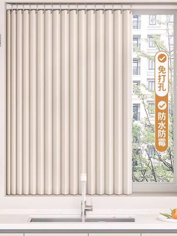 家用客厅空调隔断帘卧室出租房窗帘门帘遮挡布帘免打孔分隔磁吸