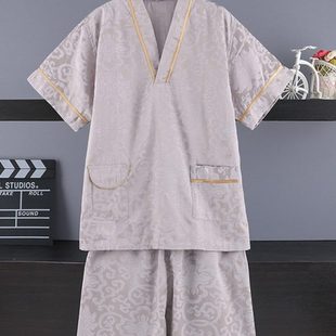 大码 2023新款 300斤汗蒸服男女通用高档桑拿足疗按摩采耳浴服高端