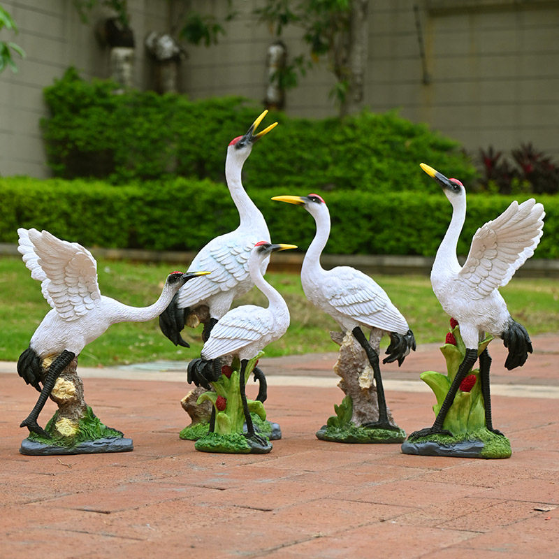 户外仿真动物雕塑仙鹤摆件庭院花园水池造景装饰园林景观雕塑小品,家居饰品,户外/庭院摆件,淘宝优惠券,粉丝福利购,淘宝优惠卷