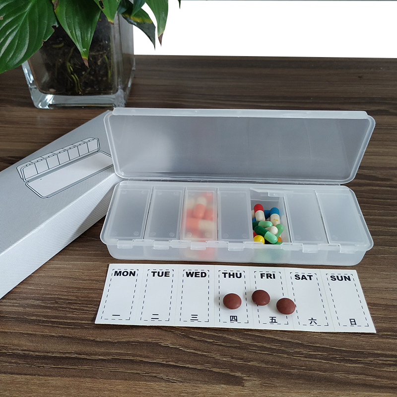 一星期药盒7格一周分装盒便携式随身旅行收纳盒大容量老人家用薬
