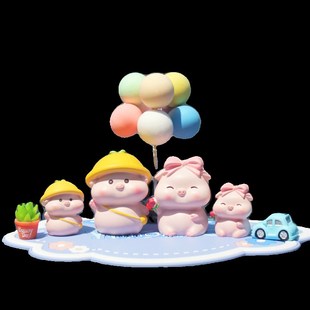 迷你小猪猪可爱汽车摆件车内装 饰用品车载中控台玩偶车内饰品男女