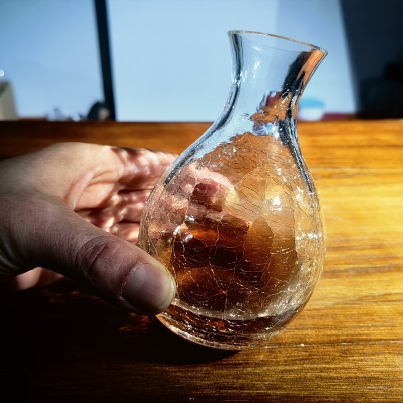 匠人手工酒具玻璃器皿 日式清酒壶 家用酒壶冰酒冷酒壶玻离分酒器