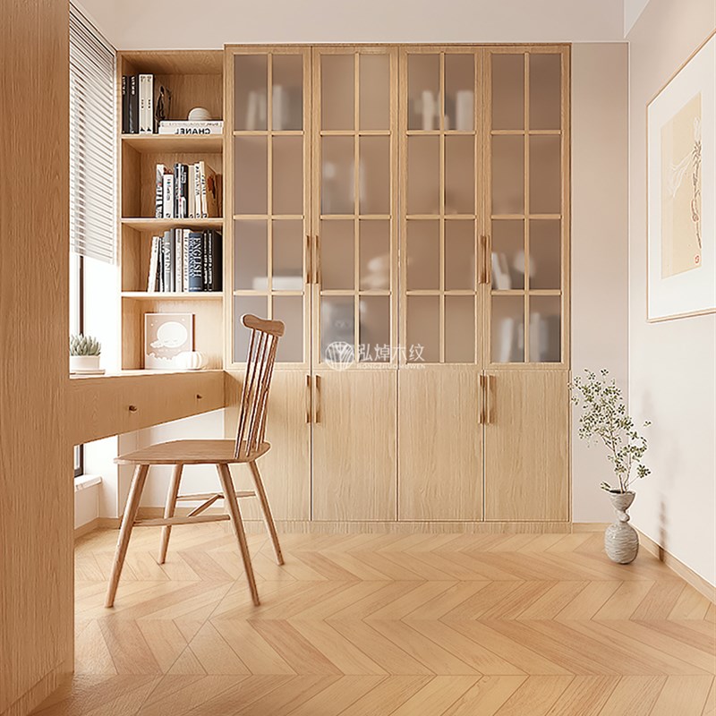 奶油风鱼骨木纹砖600x1200仿实木原木色瓷砖客厅卧室地砖