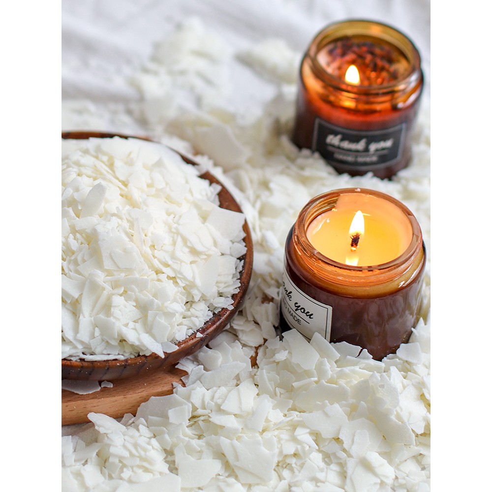 香薰蜡烛diy大豆蜡原料白蜂蜡冰花蜡椰子蜡石蜡果冻蜡diy蜡烛材料