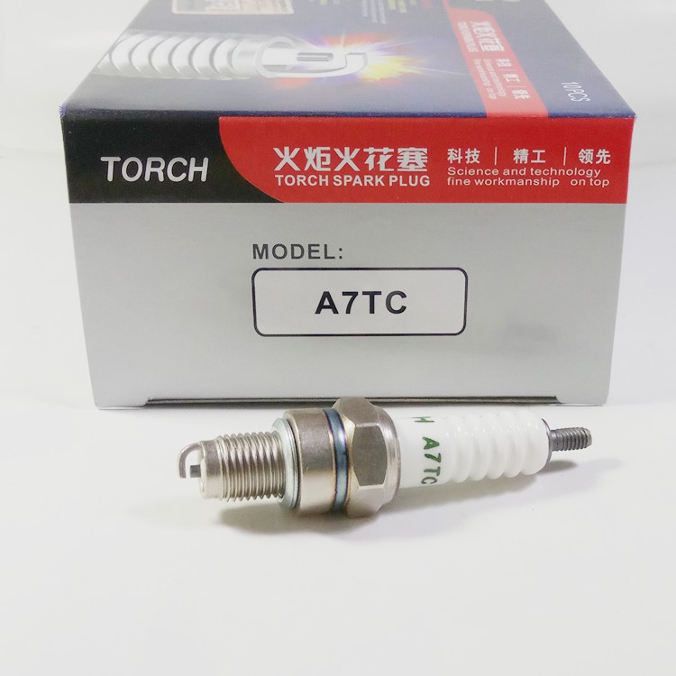 机车火花塞A7TC|B7TC|D8TC 4114 4196 AX100 110 125火炬火花塞
