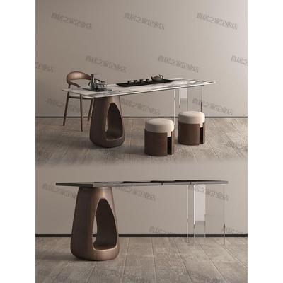 大板桌腿支架实木墩子岛台桌腿中式茶桌腿支架岩板桌脚大理石底座