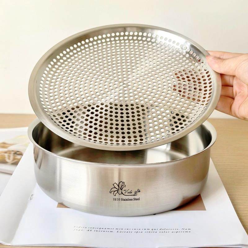 维乐仕家用滤油盘厨房-不锈钢沥油盘沥油架油炸漏油沥水盘子