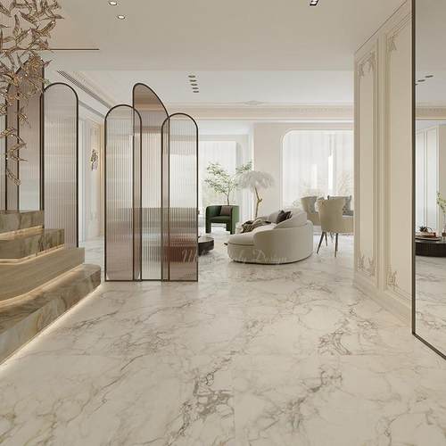 飘逸的大理石花纹瓷砖轻奢简约餐客厅地砖化妆室厨房壁砖