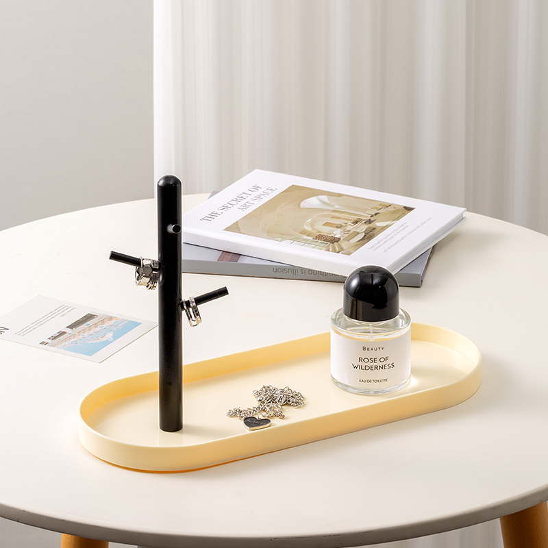 Epeiushome北欧玄关钥匙挂架桌面收纳盒香薰托盘U杂物整理架置物