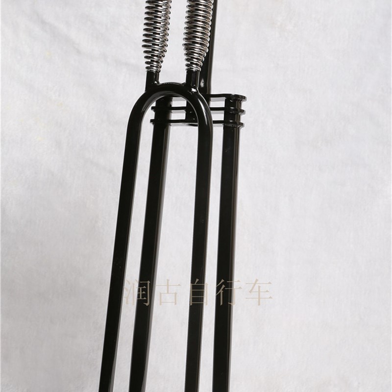 复古26寸双弹簧减震自r行车前叉/燃油助力车前叉/改装用前叉