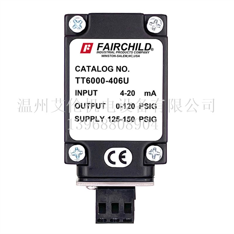 美国仙童Fairchild v电气转换器比例阀 TT6000-406U
