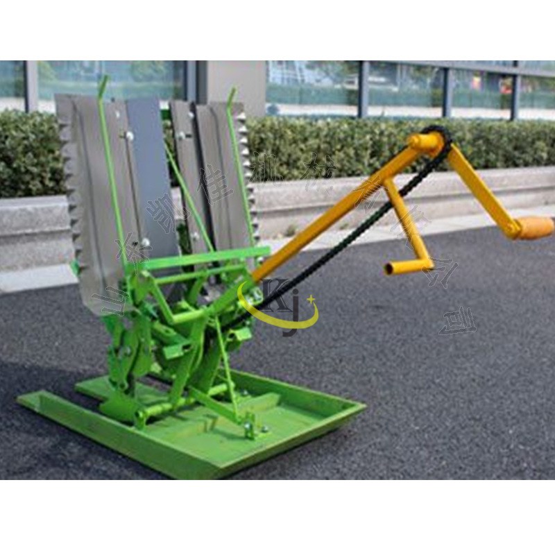 小型手动两行水稻人力手摇式插秧机 手动双行水Q稻秧苗机 现货直