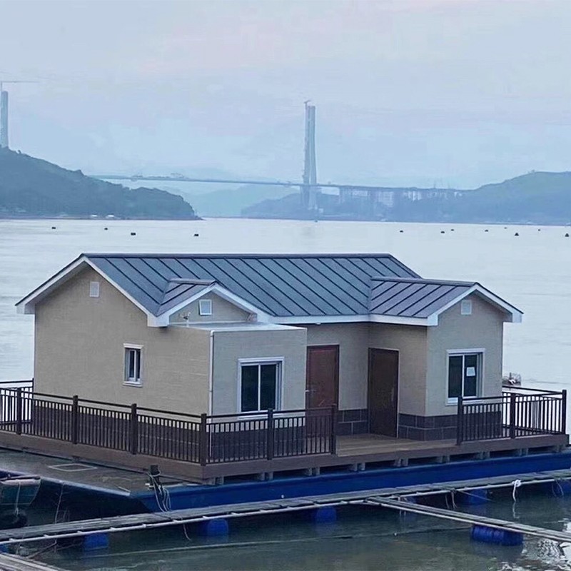 集装箱房移动别墅钢结构轻钢别墅金属雕花板移动房保安岗亭门卫室