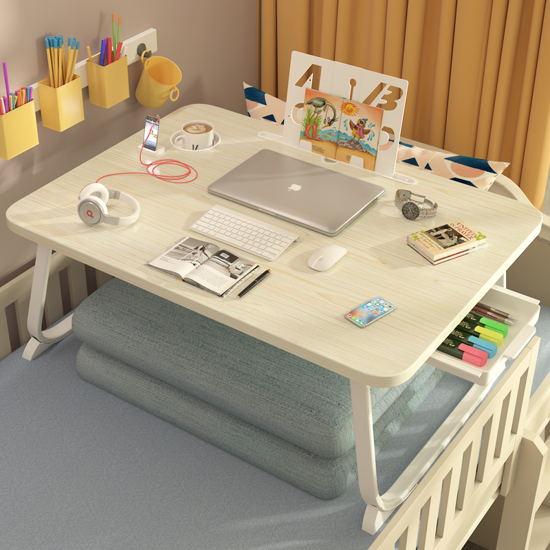电脑床上小桌子卧室坐地桌可折叠书桌加大懒人桌宿舍简易学生书桌