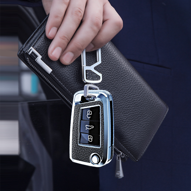 2023款适用大众钥匙套途观L途岳探歌凌渡2022朗逸车速腾扣探岳男