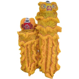 小狮子头舞狮头装塑料儿童舞狮子醒狮南狮幼儿表演道具人舞狮