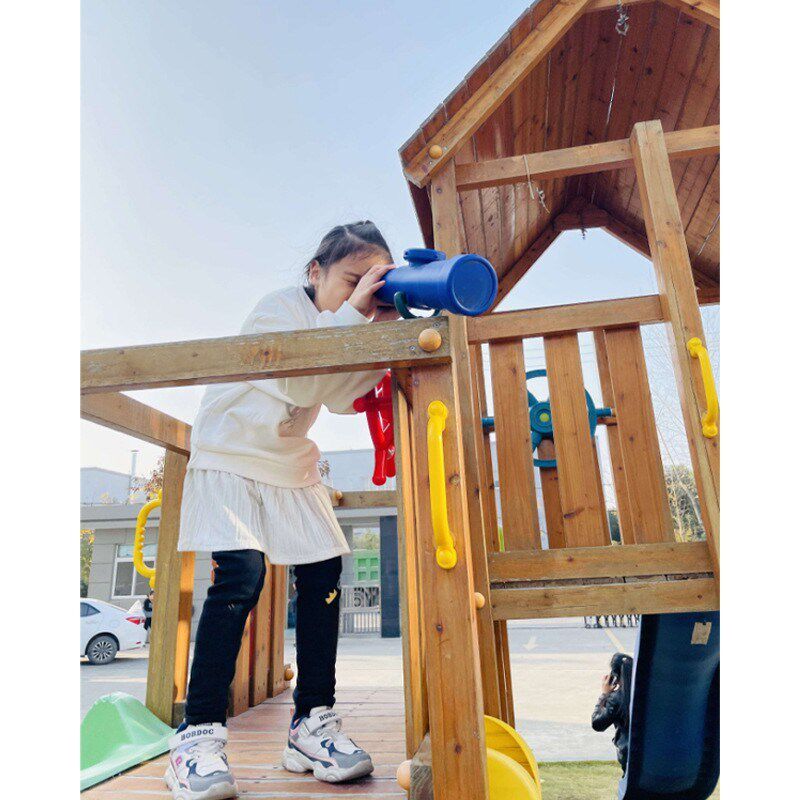 儿童单眼望远镜带指南针幼儿园儿童游乐设备实验小学生放大镜