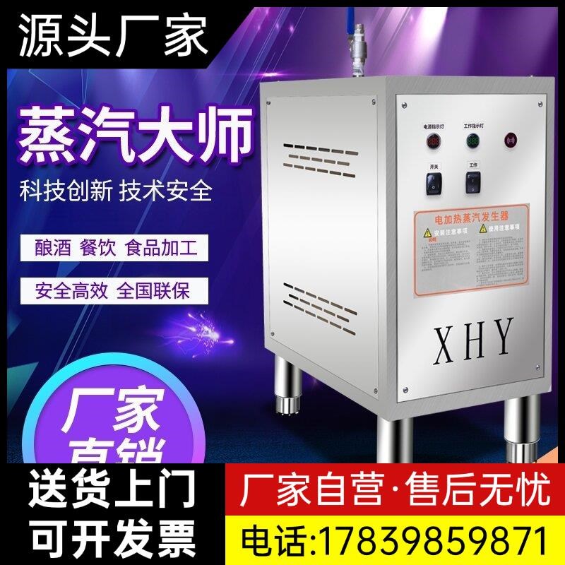 电加热蒸汽发生器商用工业小型节能电热锅炉馒头豆腐煮浆机蒸厂家