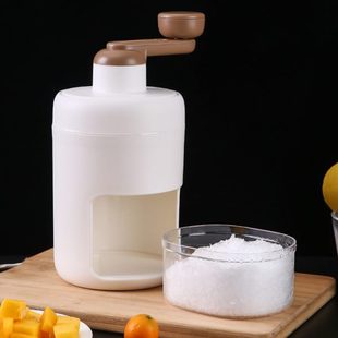 手动碎冰器家用手摇雹料理小型破冰神器甜品绵绵沙工具 刨冰机老式