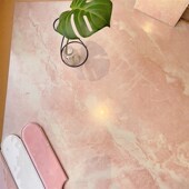 平替石材 粉红色公地面大理石瓷砖法式 柔光客厅背景大板