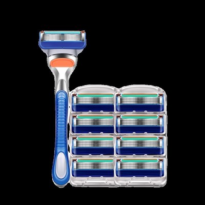 吉利锋刃剃须刀锋5刀头刮胡子五层刀片刀架防刮伤男士手动刮胡刀