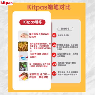 i无味水洗儿童蜡笔丝滑脏手无毒安全幼儿园油画棒色易洗