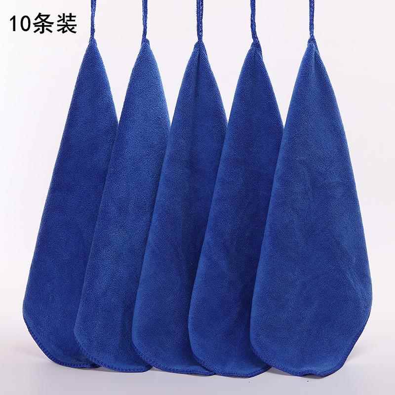 10条装棉加厚纳米毛巾吸水不掉毛擦桌子擦车超细纤维四方小方巾