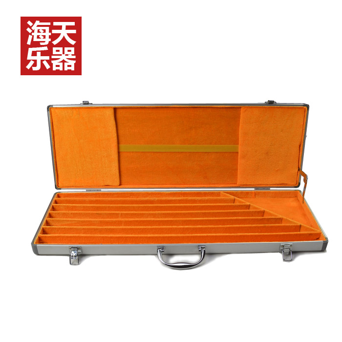 厂家直销高档7支装铝合金笛箱笛盒(笛子盒可定制)