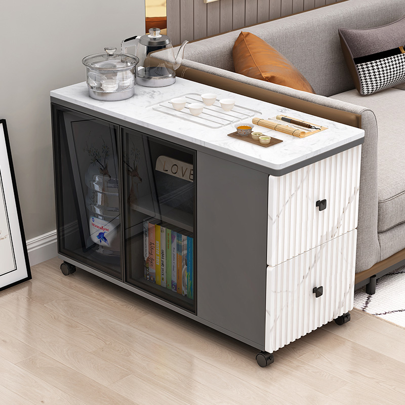 沙发边几茶桌客餐厅茶几茶水柜一体可移动烧水壶茶U台侧边桌扶手