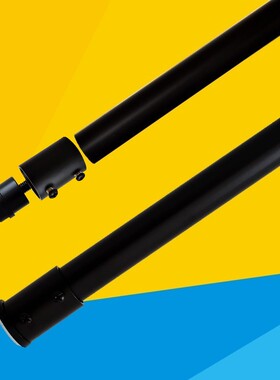 黑色浴帘挂杆非伸缩直杆强力免孔晾衣架撑杆浴室窗帘收纳杆270cm