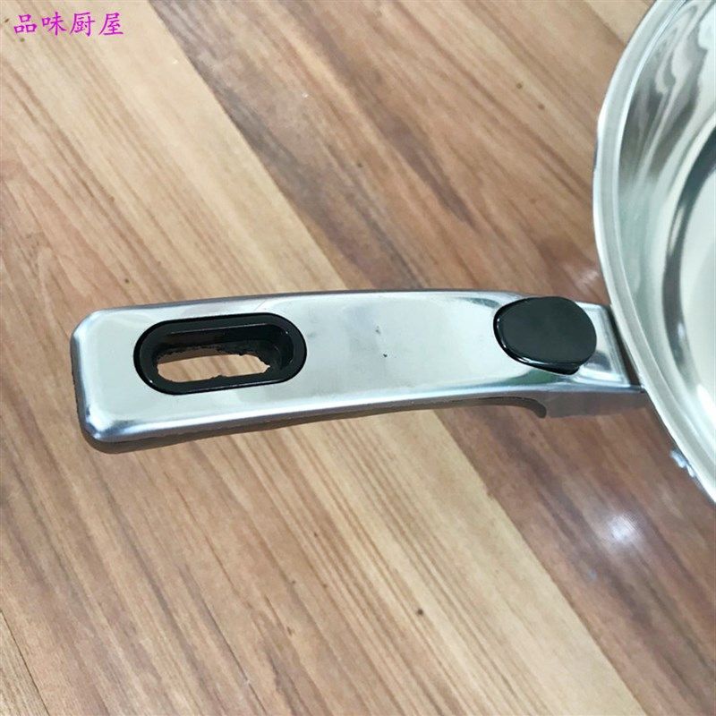 不锈钢炒锅超轻拌凉菜锅颠勺锅圆底锅无涂层不生锈轻便薄款锅包邮