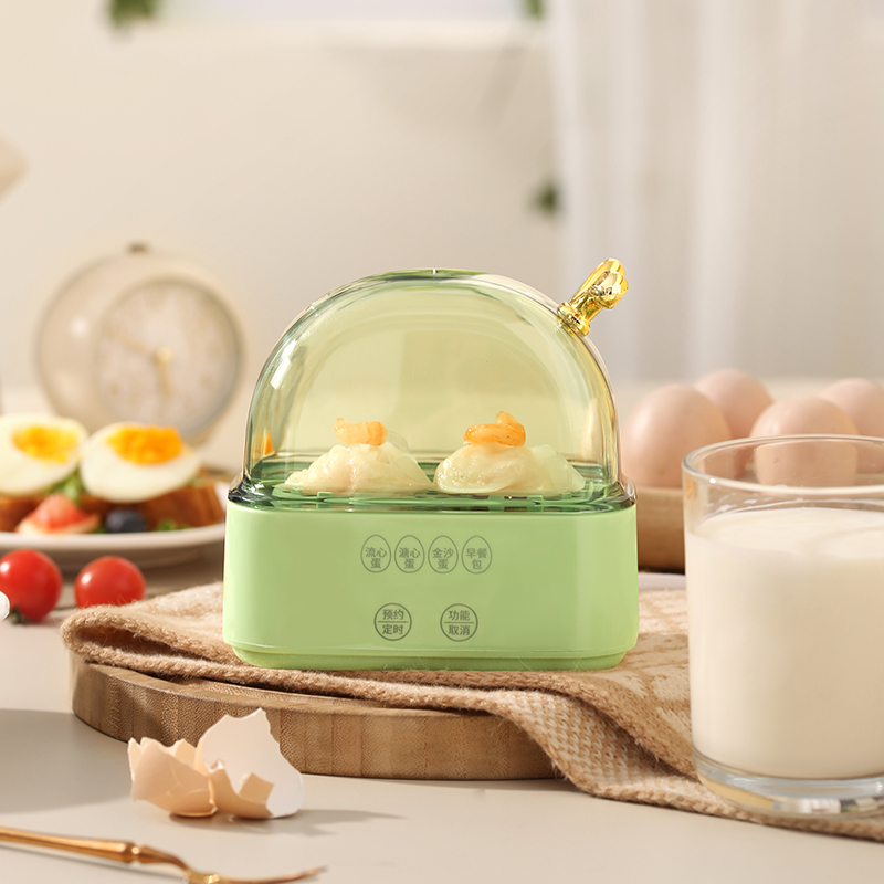 小型煮蛋器蒸锅电蒸锅多功能家用蒸蛋器宿舍迷你可U预约定时1一2