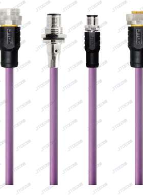 DeviceNet现场总线协议线材 M12加长连接线 工业用