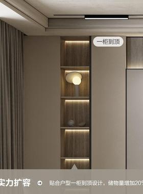 顾家家居定制背景墙电视柜一体客厅满墙电视柜收纳柜卡塔尼亚