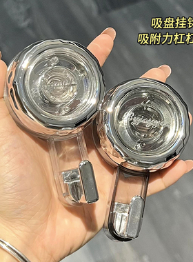 轻奢真空吸盘挂钩家用衣柜衣服免打孔强力粘钩卫生间毛巾浴球钩子
