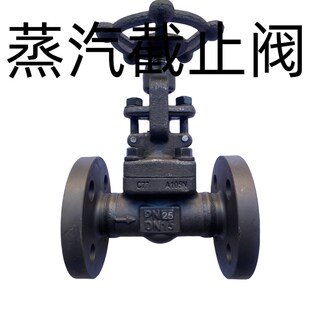 法兰停止阀J41H-25C 锻钢蒸汽耐高温高压阀门DN15 20  25  40 50