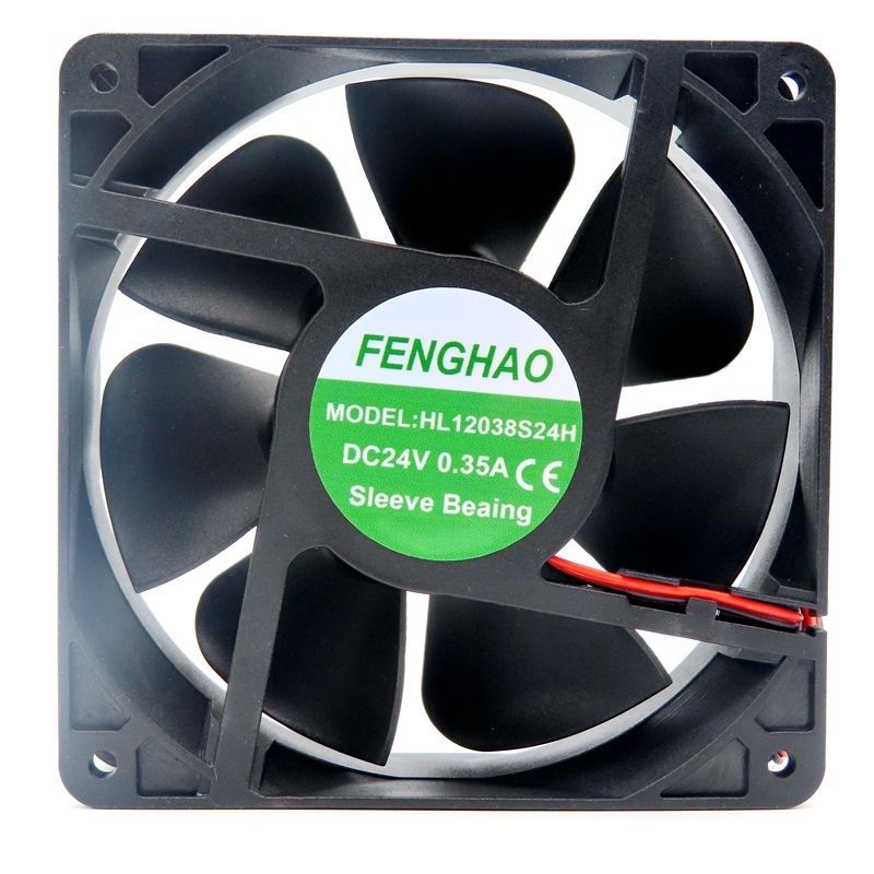 全新正品FENGHAO HL12038S24H/B24H 8/9/12CM  24V变频器散热风扇